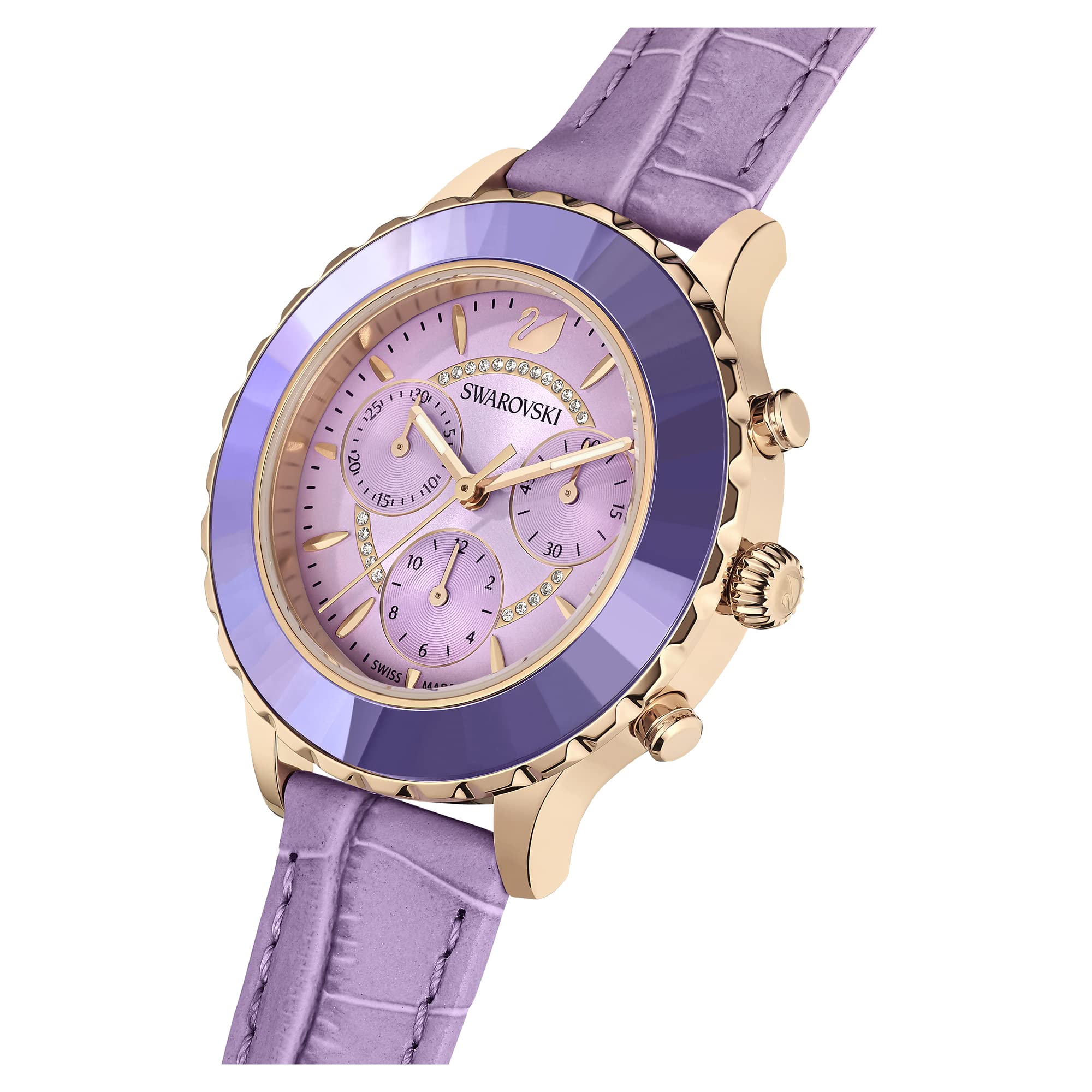 Swarovski Octea Lux Crystal Watch for Women - Elegant Luxury Timepiece with Genuine Swarovski Crystals - Perfect for Formal Events, Weddings & Special Occasions
