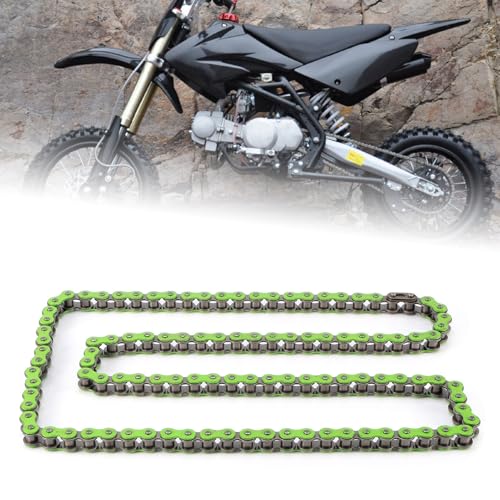 ARAMOX 420-106L Motorcycle Chain Replacement - High Strength Link Chain for ATV & Dirt Bike - Green (Perfect for Off-Road Riding & Trail Adventures)