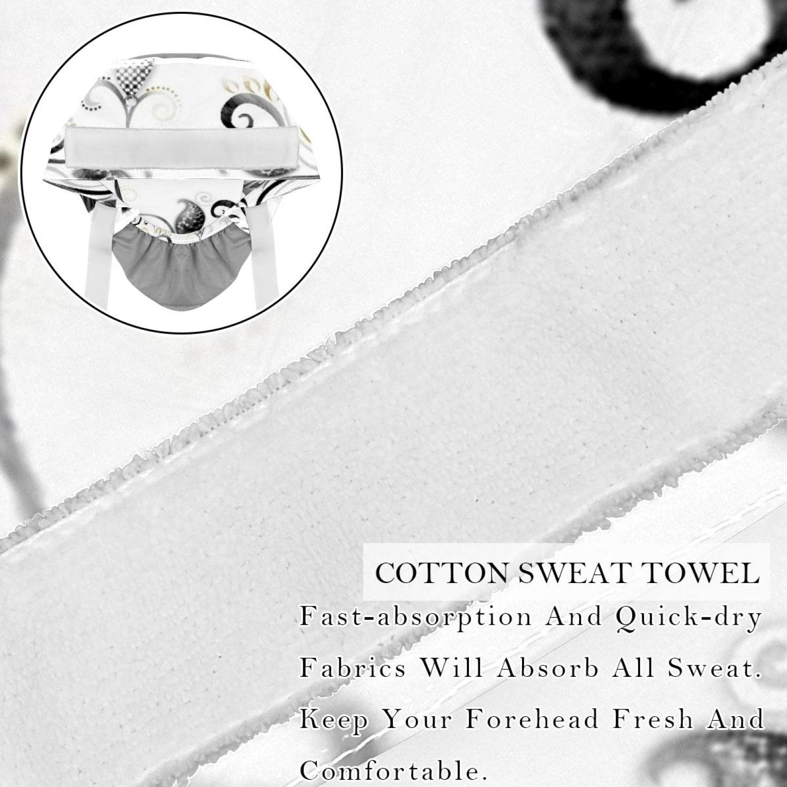 Breathable Scrub Hats for Women & Men - 2 Pack Surgical Caps with Button Closure & Sweatband - Comfortable Tie Back Hair Cover for Nurses, Doctors, Chefs & Long Hair Professionals - Hospital, Kitchen & Work Essentials
