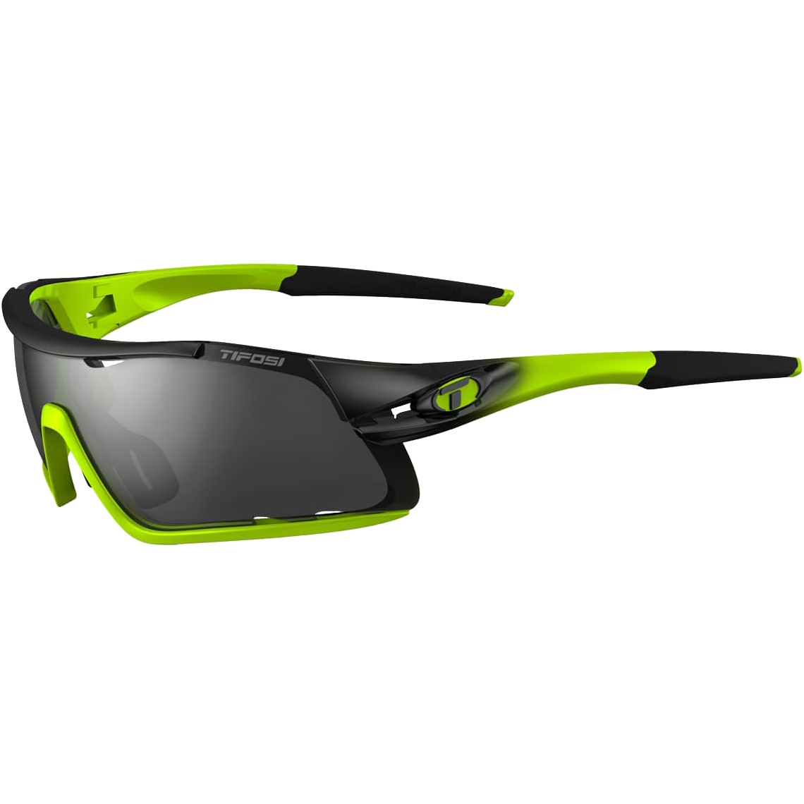 Davos Race Sunglasses - Neon, Smoke & Clear Lenses - UV Protection, Lightweight & Stylish for Running, Cycling & Outdoor Sports