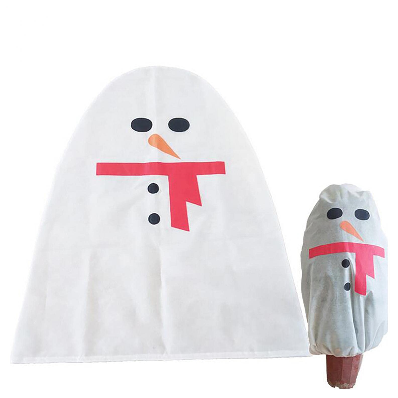 40'' Non-Woven Winter Tree Protective Cover - Christmas Snowman Gardening Decoration for Outdoor Plants - Cute Xmas Supplies & Holiday Decor (Perfect for Winter Plant Protection & Festive Yard Decorations)
