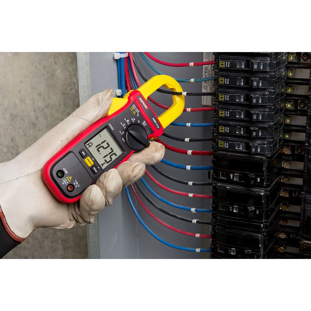 Amprobe 4560537 AMP 210 600V/600A TRMS AC Clamp Multimeter with Amp Tip - CAT III Rated Electrical Tester for HVAC, Automotive & Industrial Use