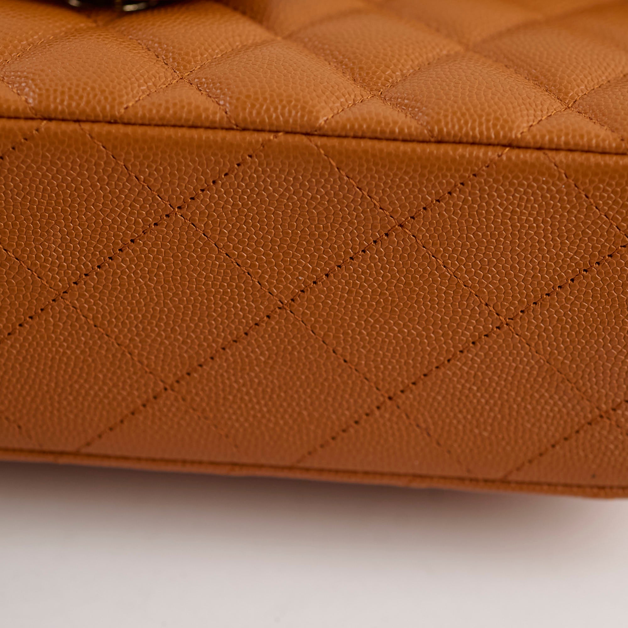 Chanel Small Classic Double Flap Bag in Caramel Caviar Leather - Luxury Crossbody Purse for Women, Perfect for Date Night & Special Occasions