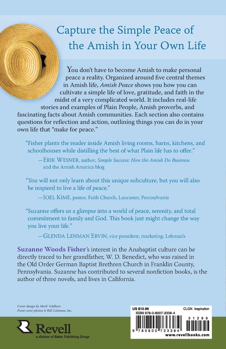Amish Peace: Simple Wisdom for a Complicated World - Inspirational Book for Stress Relief, Mindfulness & Slowing Down in Modern Life | Perfect for Daily Meditation, Gift Giving & Personal Growth