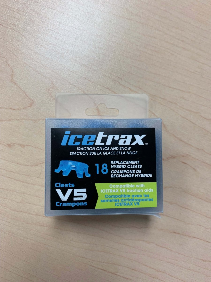 Icetrax Hybrid Replacement Spikes for V5 Ice Cleats - Durable Traction for Winter Hiking, Ice Fishing & Snow Sports