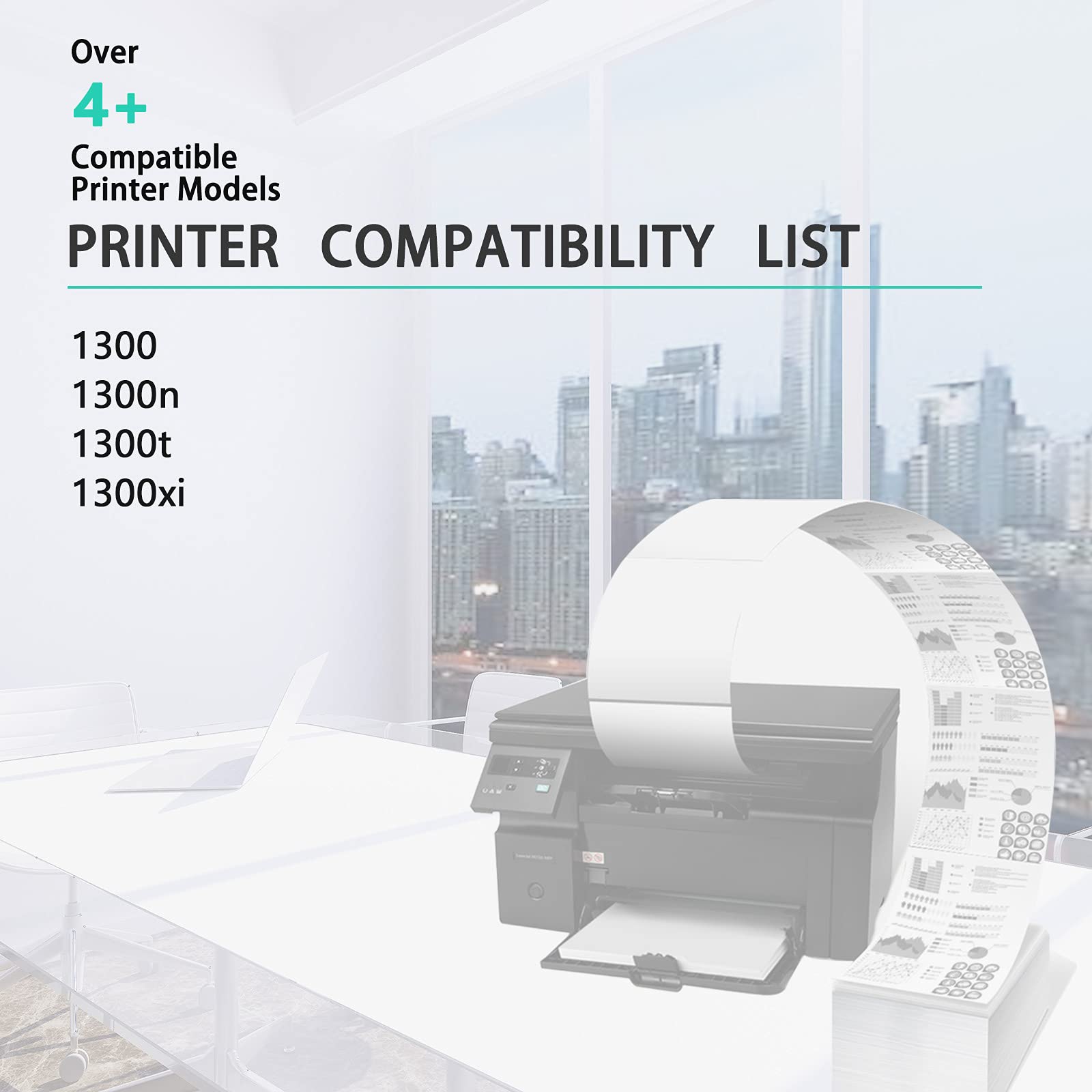 High Yield HP 13X Q2613X Compatible Toner Cartridge (4-Pack Black) - Works with LaserJet 1300/1300n/1300xi/1300t Printers | Ideal for Office Printing, Business Documents & High Volume Home Use