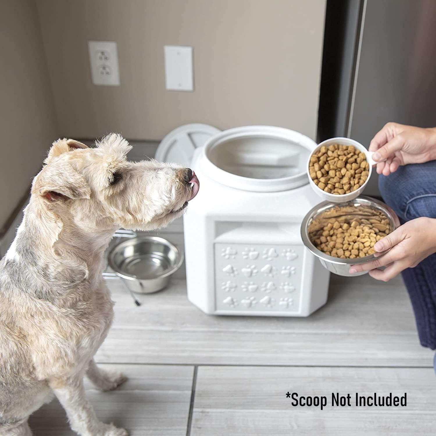 Gamma2 Vittles Vault Airtight Dog Food Storage Container Bundle - Holds Up to 85lbs Dry Pet Food - Perfect for Large Breed Dogs & Bulk Food Storage in Homes, Kennels, or Pet Stores