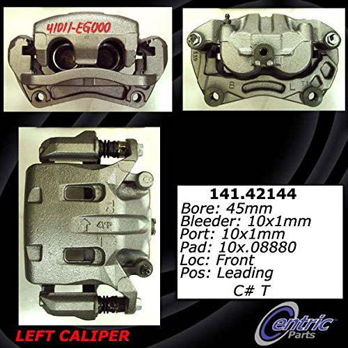 Centric Parts Posi Quiet Disc Brake Caliper 142.42144 - Premium Brake Caliper for Smooth & Quiet Performance | Perfect for Daily Driving, Highway Cruising & Stop-and-Go Traffic