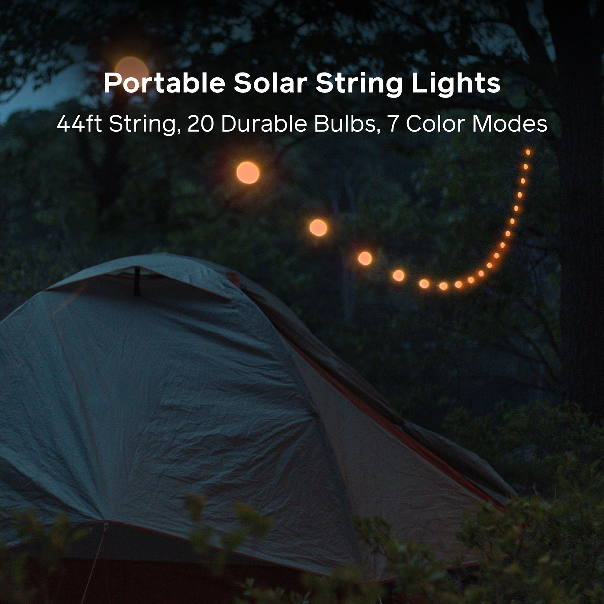 Solar String Lights 44 Feet Outdoor Waterproof - 8 Modes LED Fairy Lights for Garden, Patio, Wedding, Party Decoration | Warm White & Multicolor Options