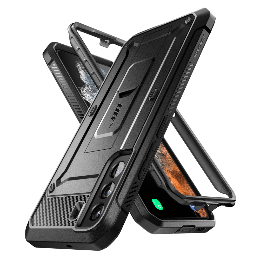 Samsung Galaxy S22 Unicorn Beetle PRO Rugged Protective Case - Shockproof & Durable Cover for Outdoor Activities, Work, and Daily Use (Black)
