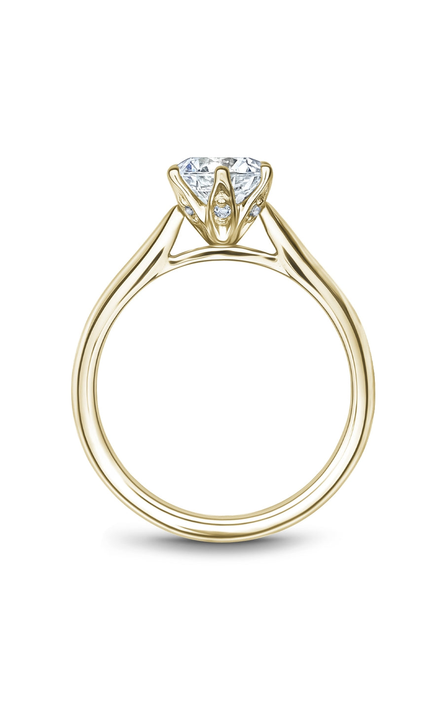 Noam Carver B200 01YA Bridal Engagement Ring - Elegant Wedding Band for Proposals & Anniversaries