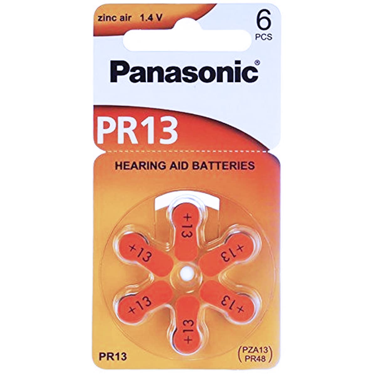 Panasonic Size 13 Zinc Air Hearing Aid Batteries - 180 Count Pack | Long-Lasting Power for Hearing Aids, Ideal for Travel & Daily Use