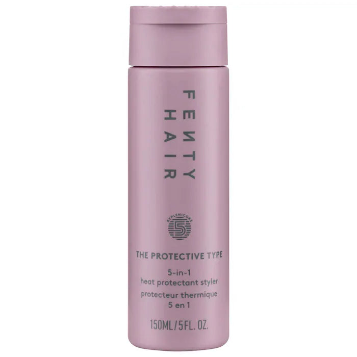 Fenty Beauty 5-in-1 Protective Styling Cream - Heat Protectant, Moisturizer & Leave-In Conditioner for All Hair Types | Perfect for Braids, Twist Outs & Natural Hairstyles