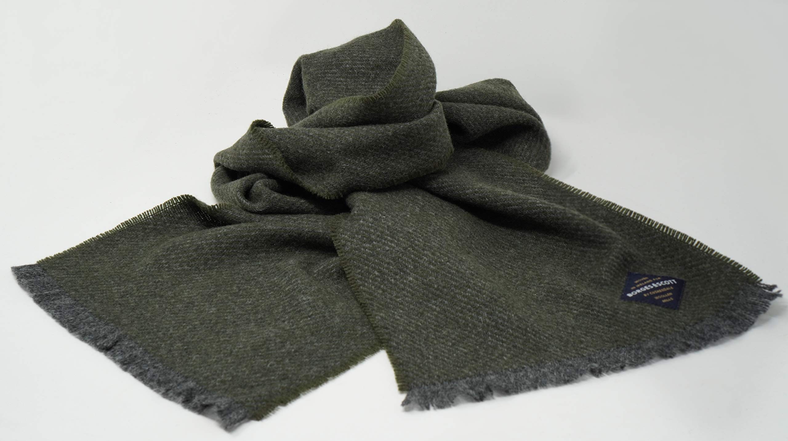 Authentic Irish Lambswool Scarf - 100% Pure Irish Wool - Handmade in Ireland - Warm Winter Accessory for Women & Men - Perfect for Cold Weather & Outdoor Activities