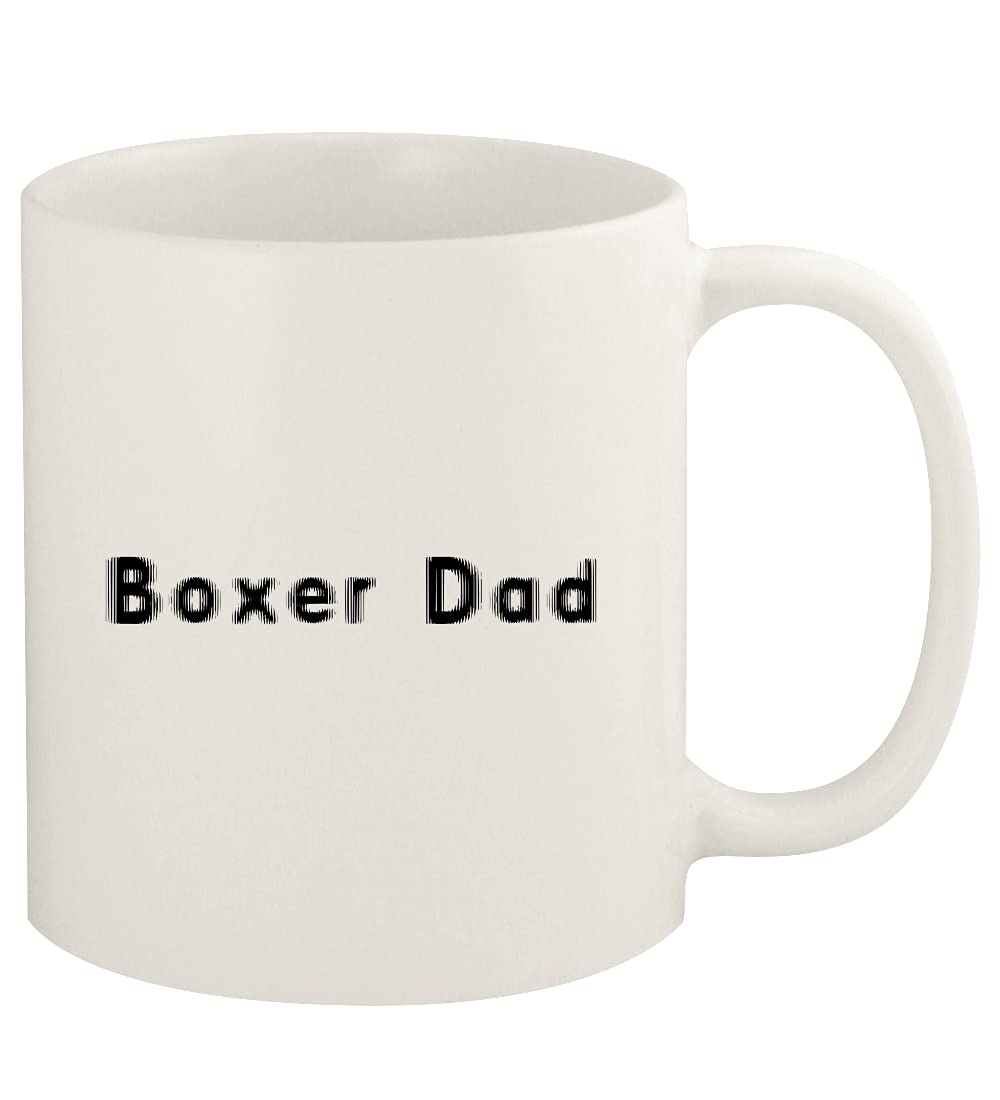 Boxer Dad - 11oz Ceramic White Coffee Mug with Handle | Perfect Gift for Father's Day, Birthday & Holidays | Ideal for Home, Office & Camping Use