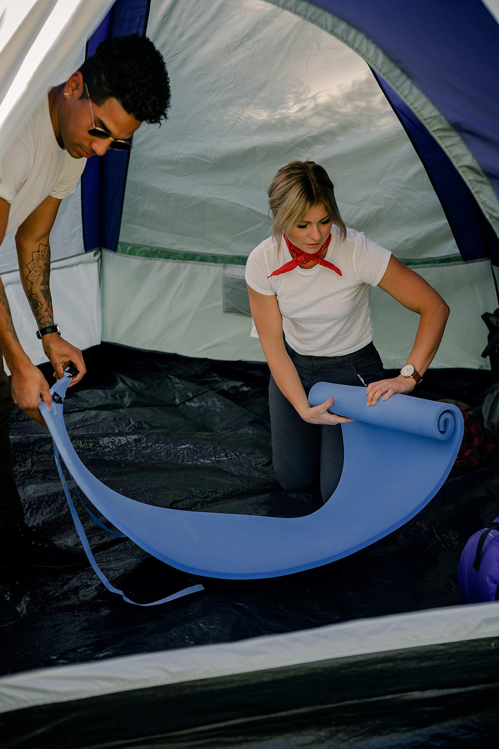 Stansport Camping Pad - Lightweight & Waterproof Sleeping Mat for Outdoor Adventures - Perfect for Hiking, Backpacking & Tent Camping