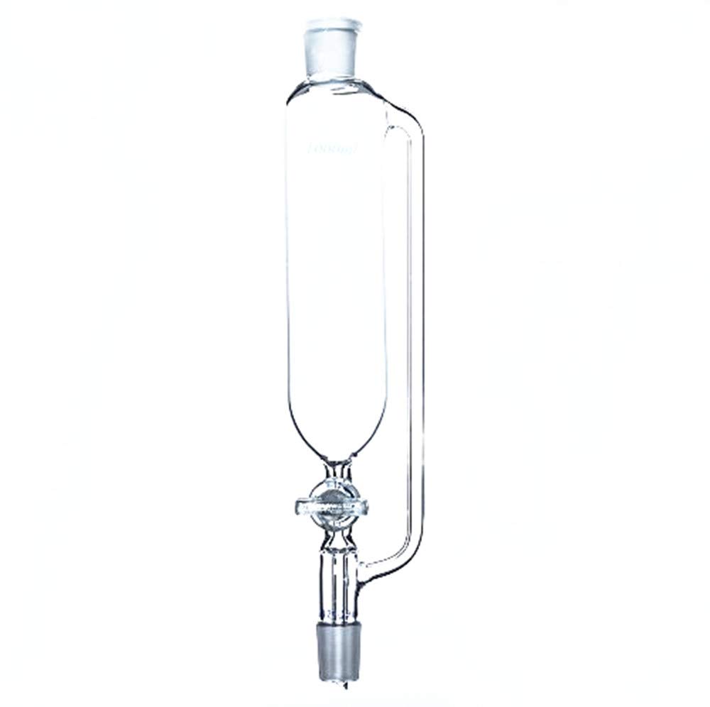 1000mL Glass Pressure Equalizing Addition Funnel with 24/29 Joint & Stopcock - Laboratory Dropping Funnel for Precise Chemical Reactions, Distillation & Titration Experiments