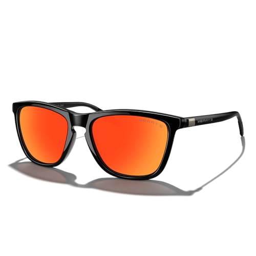 Black Frame/Red Mirror Lens/Black Temples