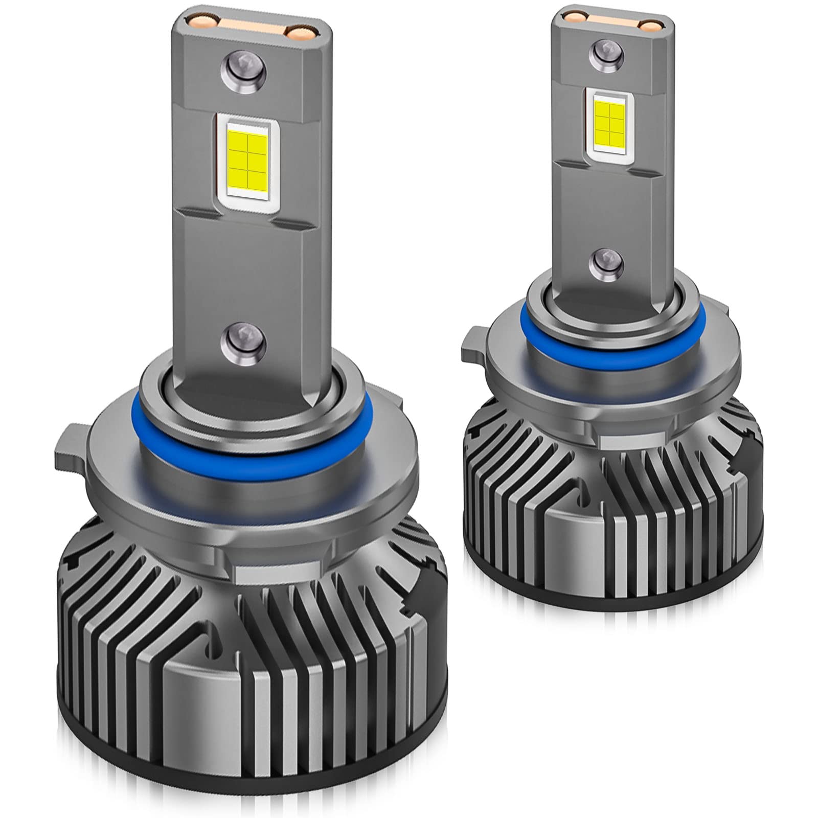 2024 Upgraded 9005/9006 LED Headlight Bulbs - Wenlefeson 120W 22000LM Ultra Bright Low Beam Headlights, 800% Brighter Halogen Replacement, 6500K Cool White, IP67 Waterproof, Plug & Play Conversion Kit (Pack of 2) - Perfect for Night Driving, Off-Roading & Enhanced Visibility in Rainy Conditions