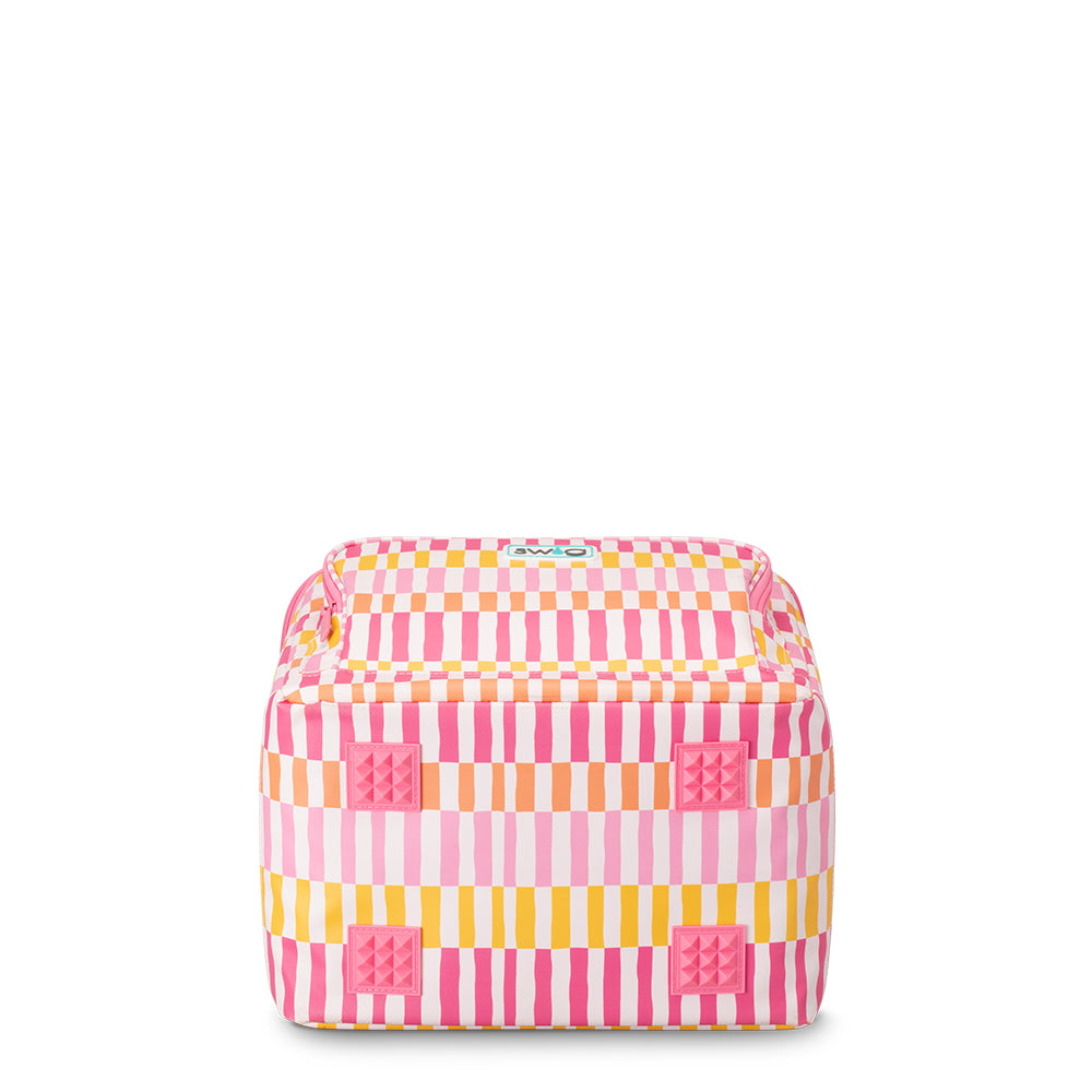 Sherbet Stripe Boxxi 24 Can Cooler - Insulated Soft-Sided Cooler Bag for Picnics, Beach Trips & Outdoor Adventures