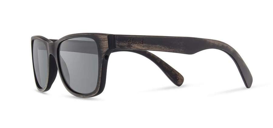 Shwood Canby Wood Sunglasses – Distressed Dark Walnut Frame with Grey Polarized Lenses for UV Protection – Perfect for Outdoor Activities, Beach, Driving & Fashion Accessories