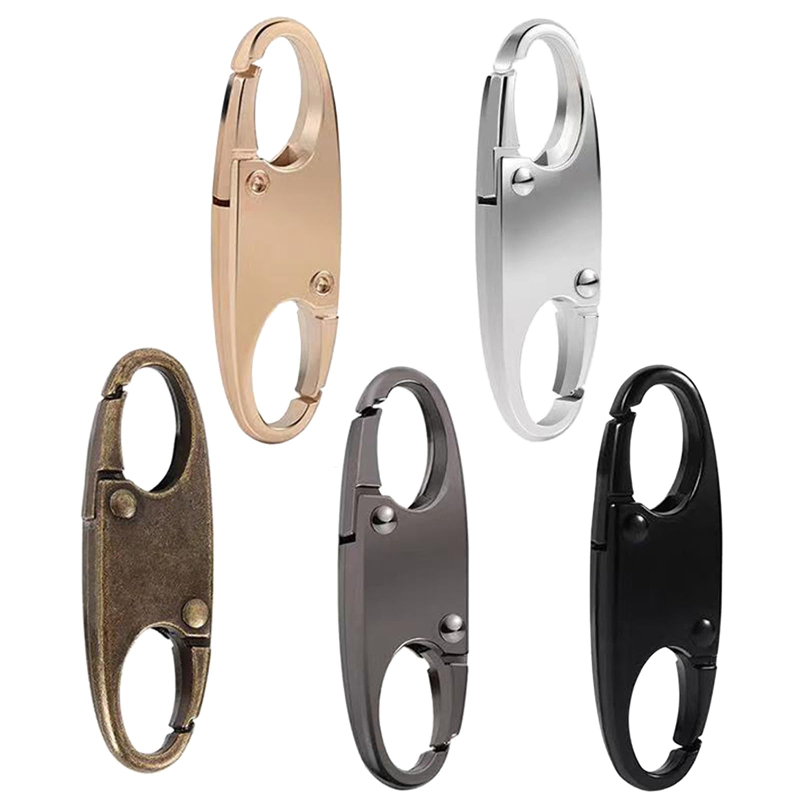 Anti-Theft Zipper Lock Clips - Quick Disconnect Carabiner Clips with Double Opening for Backpacks, Luggage & Bags | Secure Small Objects During Travel, Hiking & Daily Commute