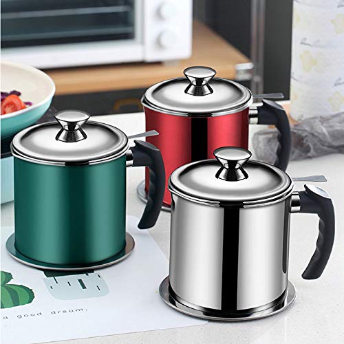 Arinda 3-in-1 Stainless Steel Oil Filter Strainer & Colander - Reusable Fry Oil Filter Pot for Kitchen, Deep Frying & Cooking - Perfect for Filtering Used Cooking Oil, Straining Pasta & Draining Vegetables