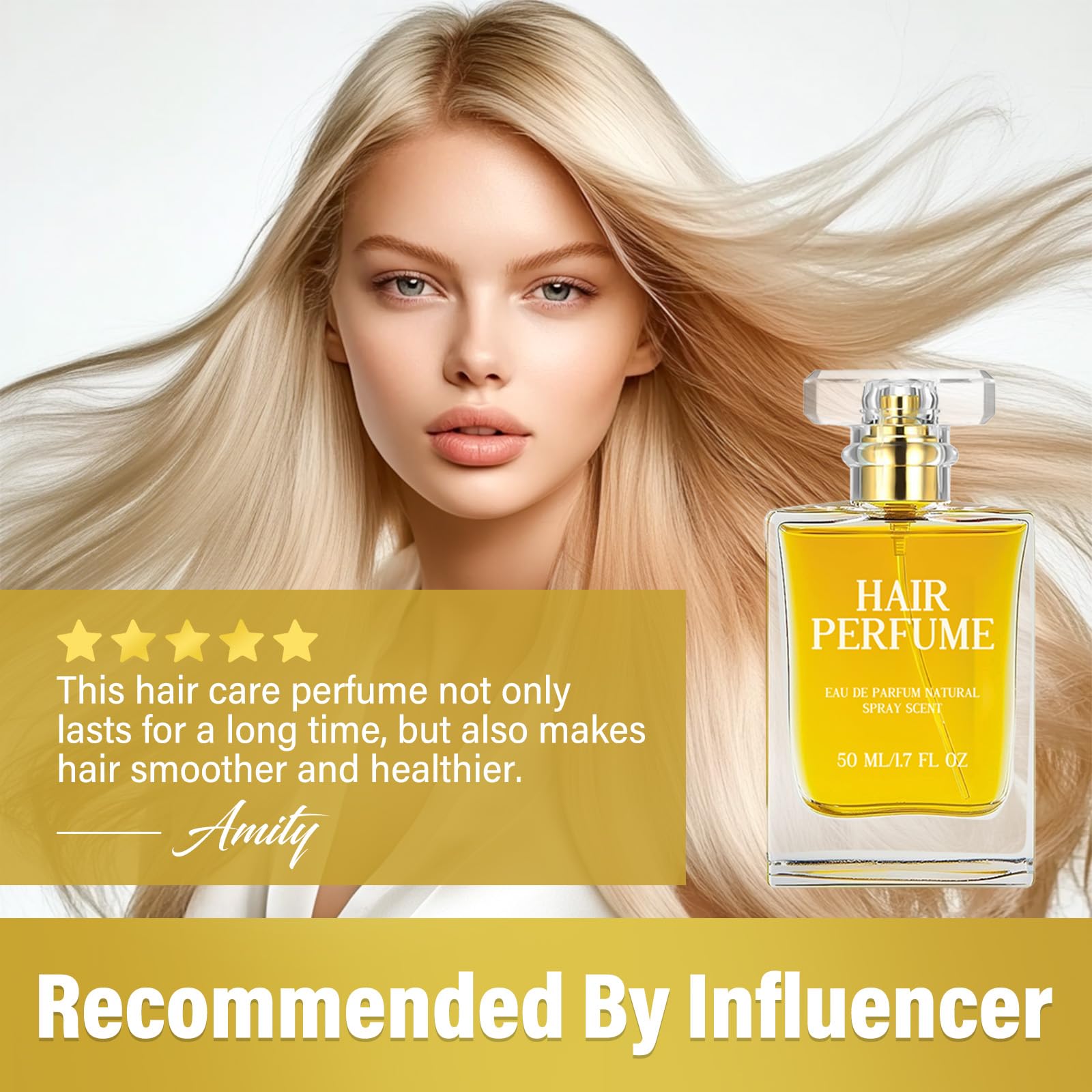 Premium Hair Perfume & Essential Oil Mist for Women - Long-Lasting Pheromone Fragrance for Dry, Damaged Hair with Anti-Frizz & Nourishing Benefits | Perfect for Daily Styling, Special Occasions & Hair Care Routine