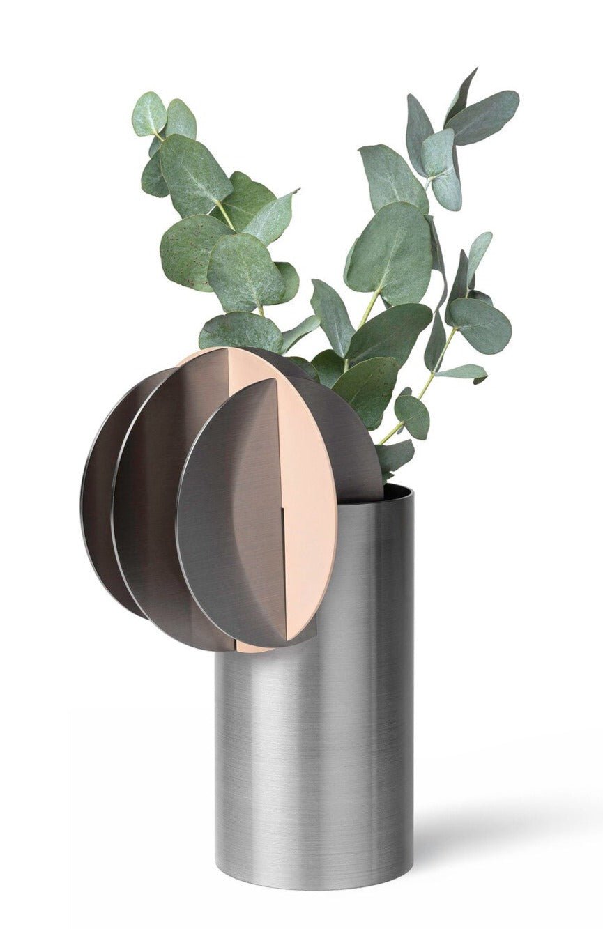 Noom Delaunay Vase CS11 - Modern Ceramic Home Decor for Living Room, Bedroom & Office - Elegant Flower Vase for Fresh & Artificial Flowers