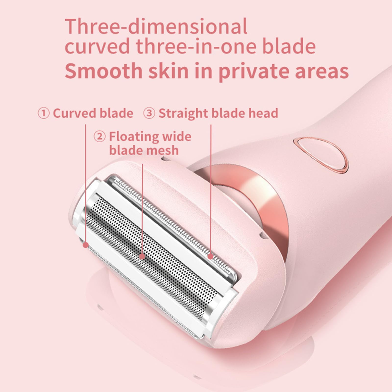 Best Women's Electric Shaver & Bikini Trimmer - Rechargeable Wet/Dry Hair Remover for Legs, Underarms & Pubic Area - Perfect for Travel, Gym & Quick Grooming at Home