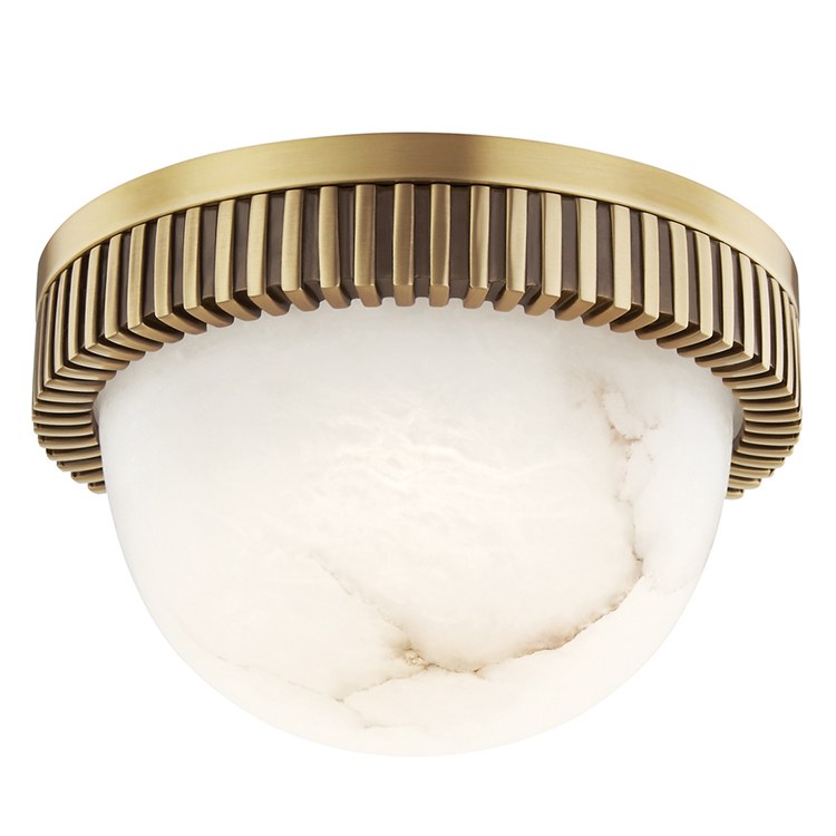Ainsley Single Light LED Flush Mount Ceiling Fixture - Modern Round Ceiling Light for Bedroom, Kitchen, Hallway & Closet - Energy Efficient LED Lighting Fixture for Home & Office