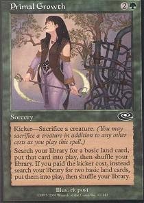 Magic: the Gathering - Primal Growth - Planeshift Booster Pack | Collectible Trading Card Game for MTG Players | Perfect for Deck Building & Strategy Games