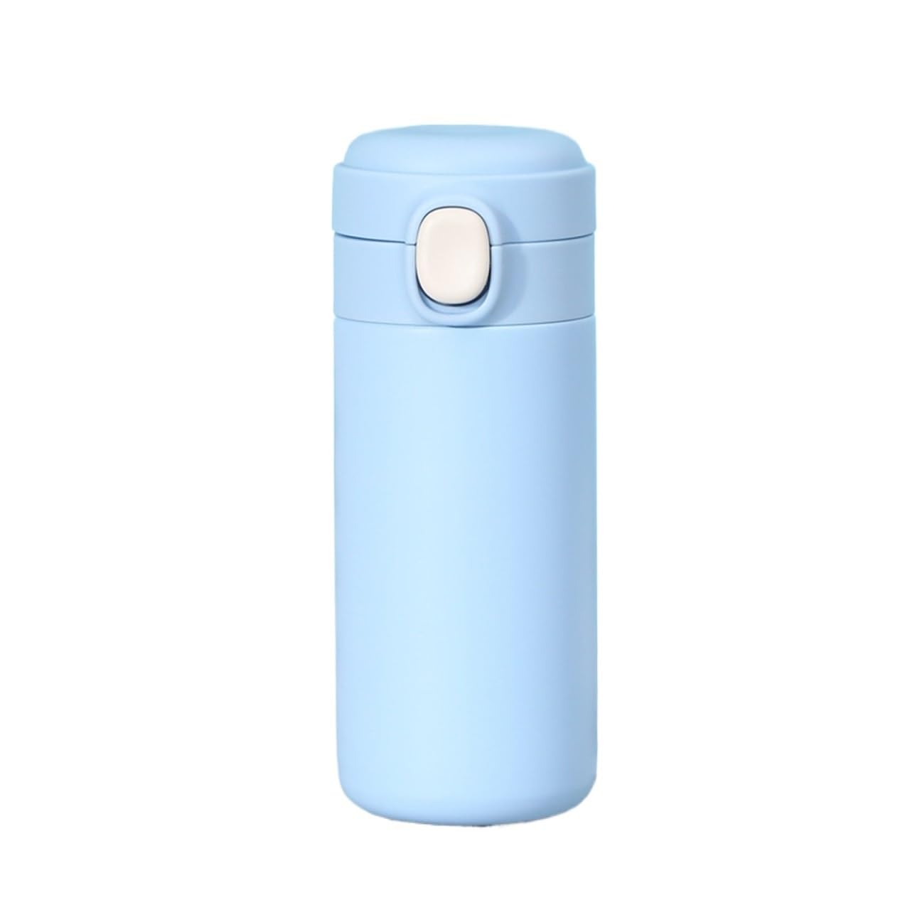 Premium 304 Stainless Steel Insulated Travel Mug - 400ml Vacuum Thermos Coffee Cup with Leakproof Lid, Sky Blue - Perfect for Office, Commuting, Camping & Outdoor Adventures