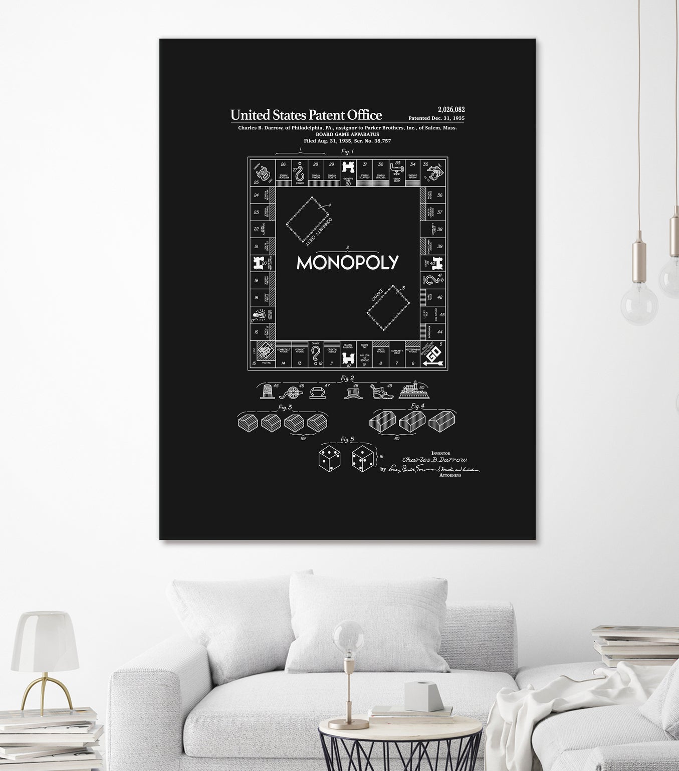 Black Board Game with Patent - Perfect for Family Game Nights and Party Entertainment