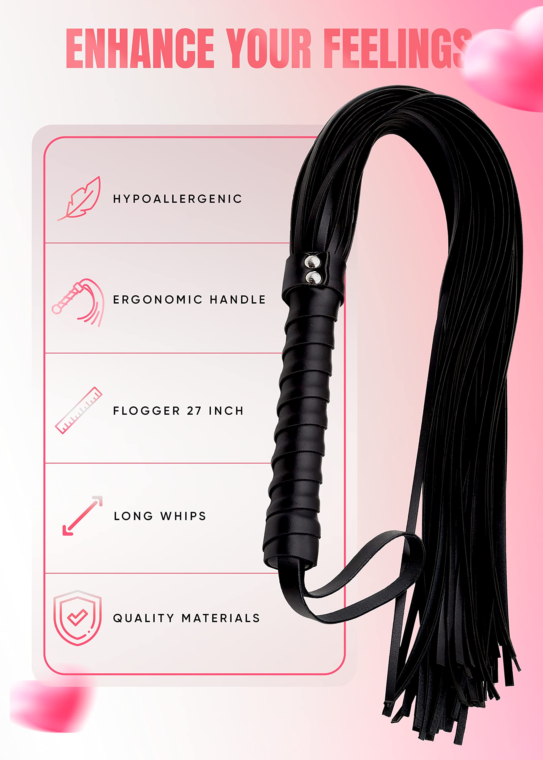 Premium BDSM Spanking Whip Set - 18