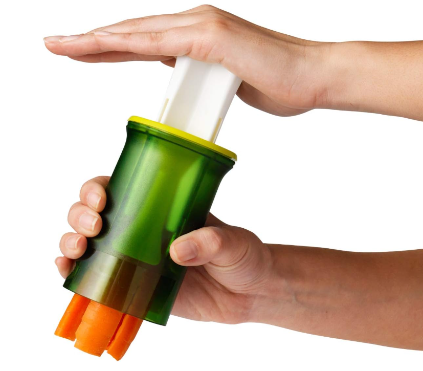 Chef'N Quick Stick Snack Slicer - Effortless Fruit & Vegetable Cutter for Healthy Snacks, Perfect for Kids Lunch Boxes & On-the-Go Snacking