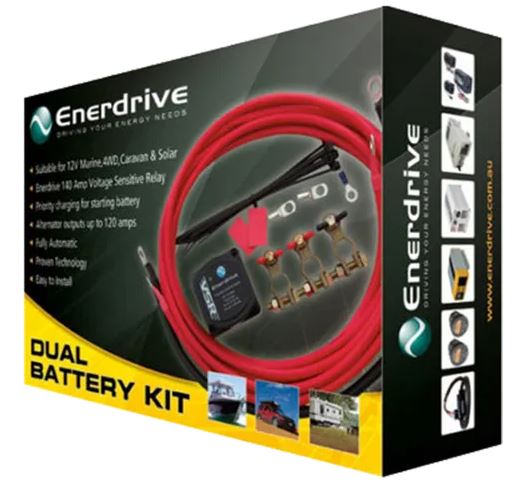 ENERDRIVE 12V Dual Battery Kit for RVs, Boats & Off-Grid Power - Reliable Backup Power Solution for Camping, Marine & Outdoor Adventures