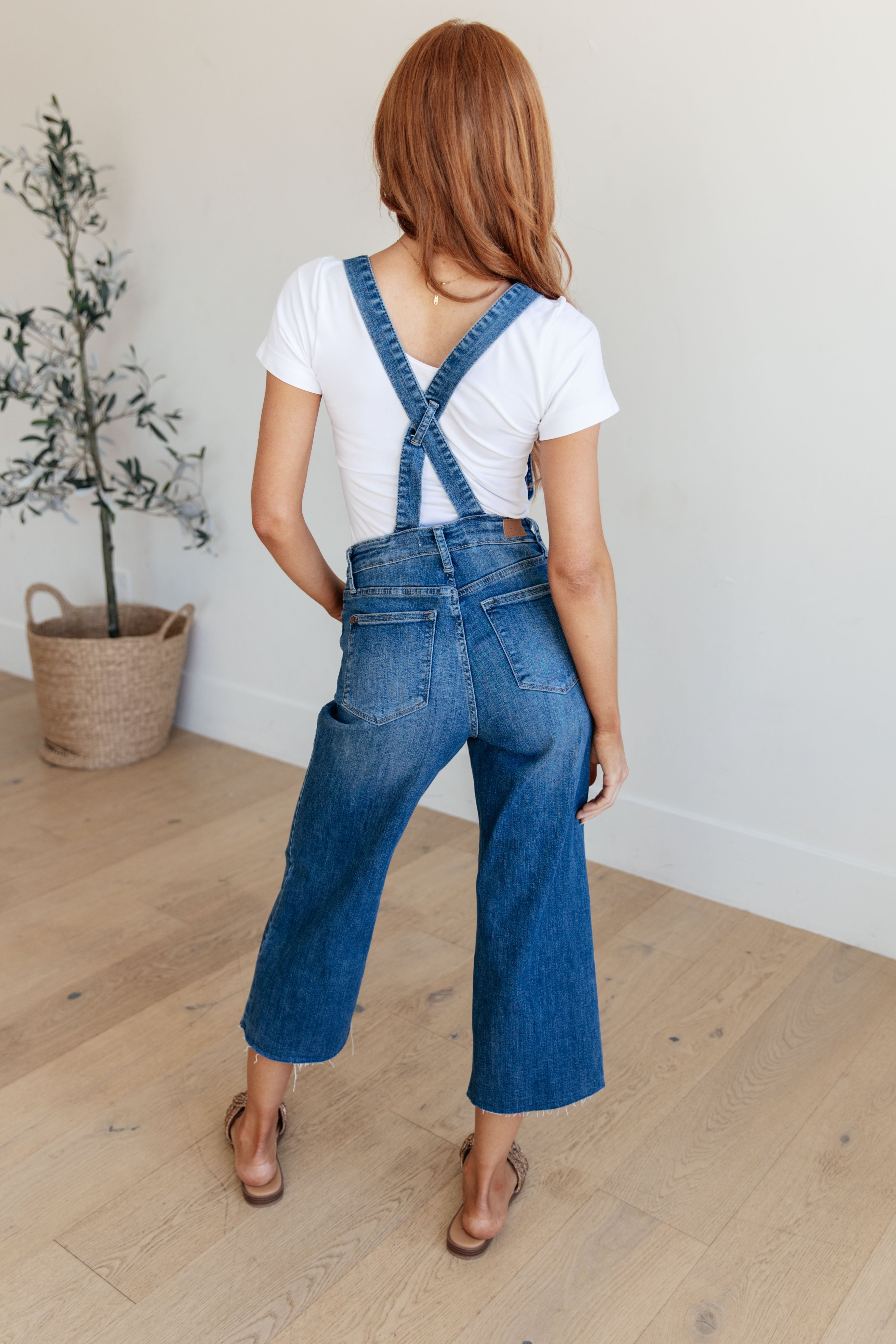 Priscilla High Rise Crop Wide Leg Denim Overalls for Women - Vintage Distressed Denim Jumpsuit with Adjustable Straps | Perfect for Casual Outfits, Streetwear, and Summer Fashion