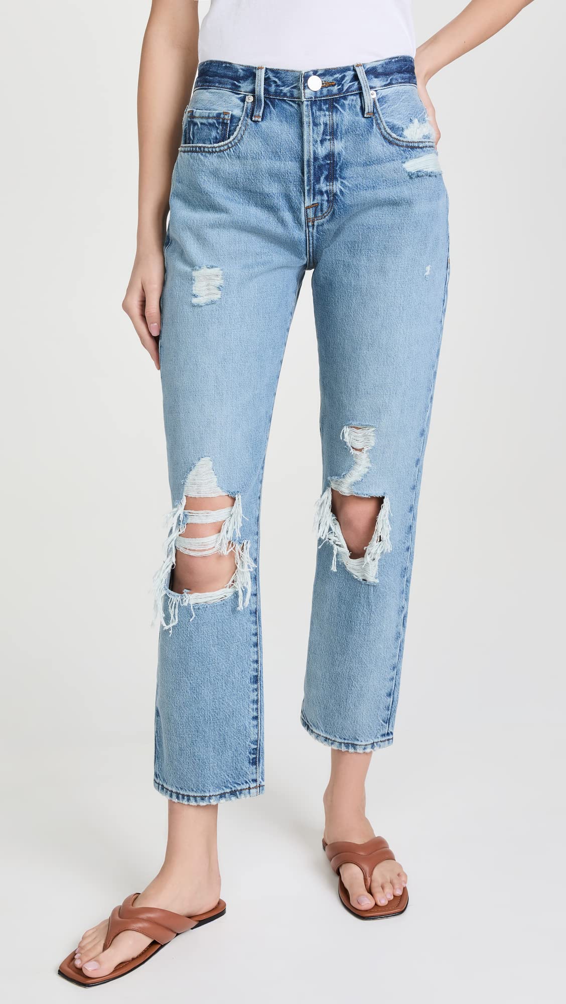 FRAME Women's Le Original High-Rise Skinny Jeans in Sunkissed Wash - Size 29 | Stretch Denim for Comfort & Style | Perfect for Casual Outings & Date Nights