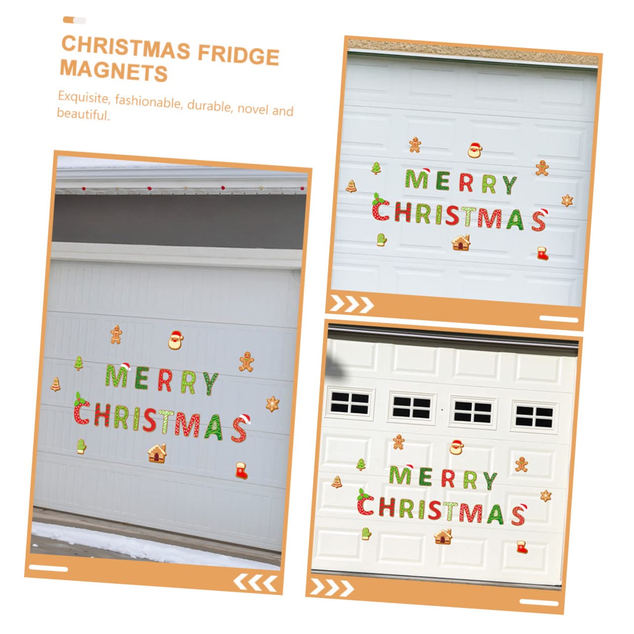 Balacoo 5 Sets Christmas Refrigerator Magnets - Festive Holiday Fridge Stickers for Home Decor, Kitchen & Office - Perfect for Christmas Decorations, Gift Wrapping & Holiday Parties