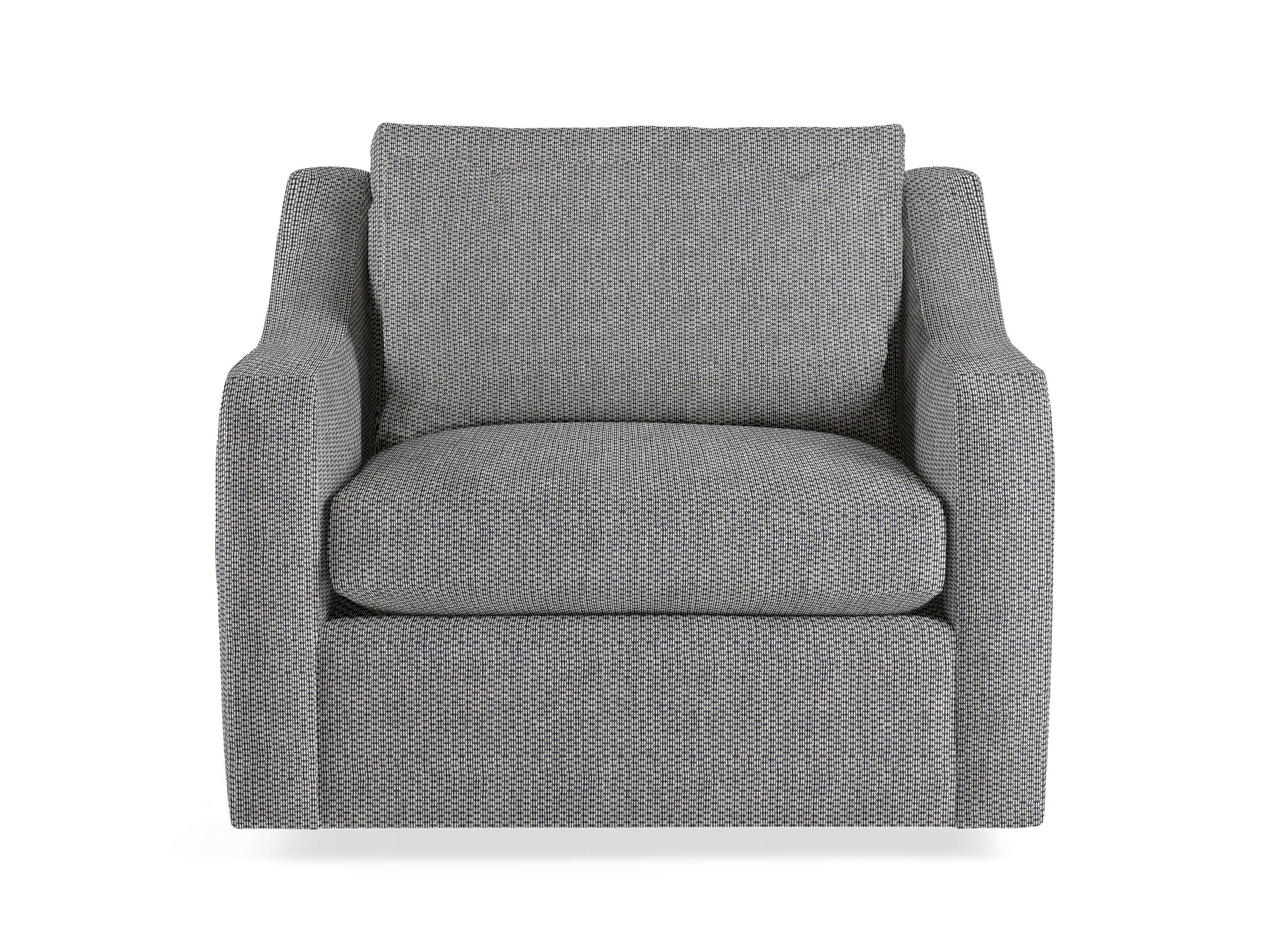 Ashby Chair 3 - Modern Accent Chair with Upholstered Seat & Wooden Legs for Living Room, Bedroom or Office Decor