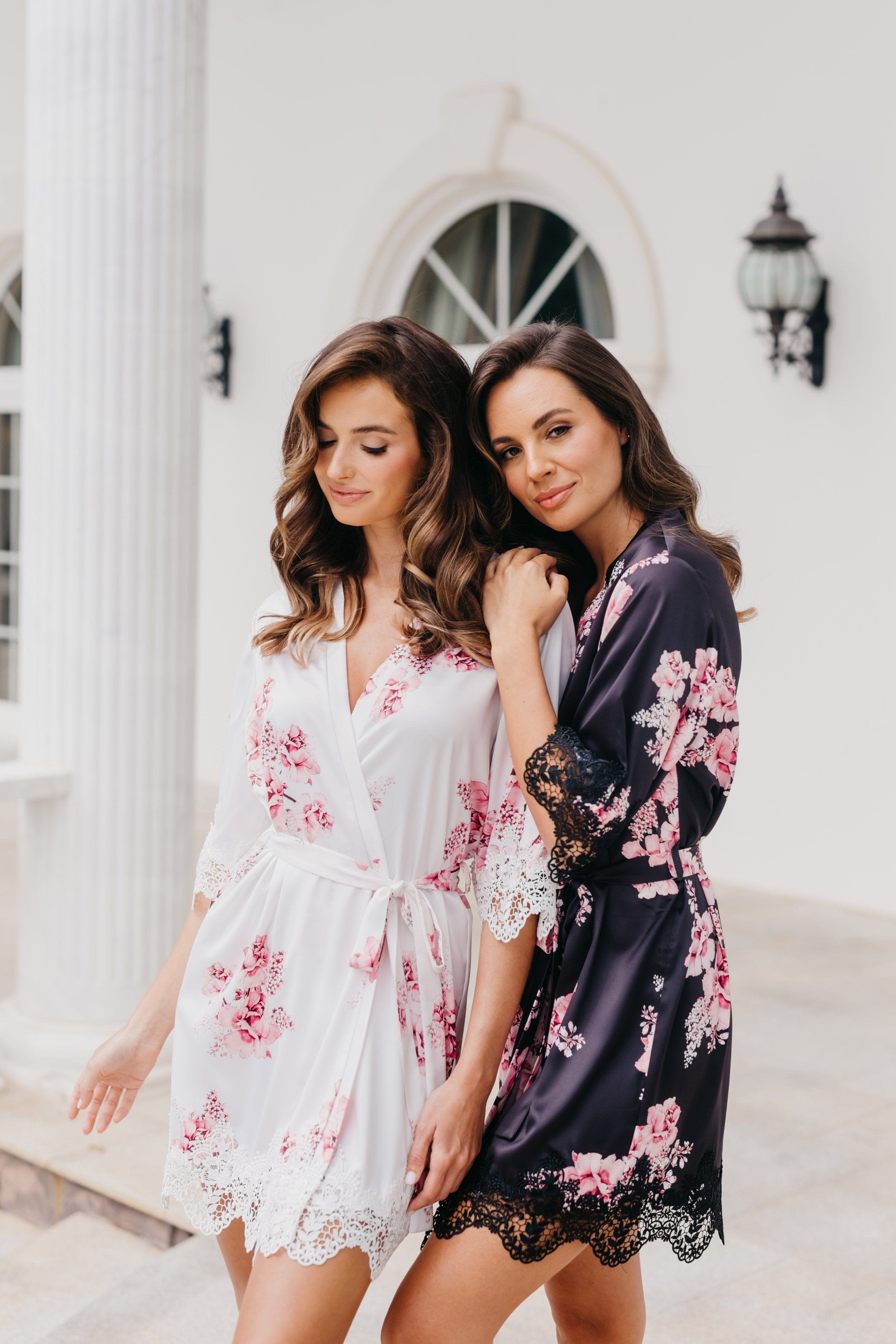 Elegant Ivana Floral Printed Robe - Soft & Comfortable Women's Kimono Bathrobe for Spa, Lounge, and Beach Cover-Up