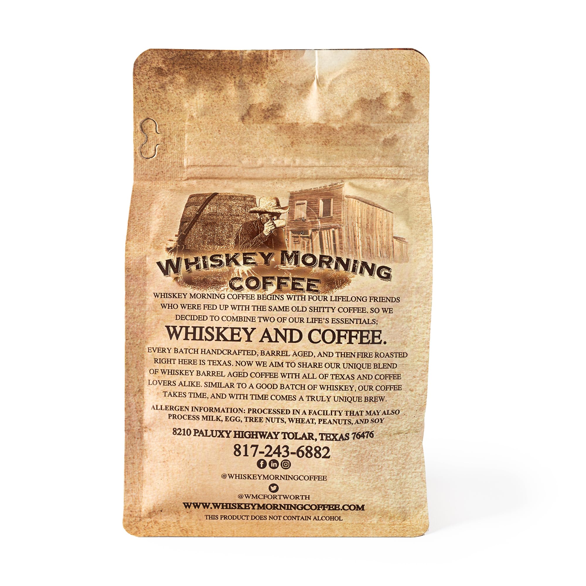 Barrel Aged Coffee - Small Batch Fire Roasted Whiskey Infused Gourmet Coffee Beans | Perfect for Gifts, Camping & Special Occasions