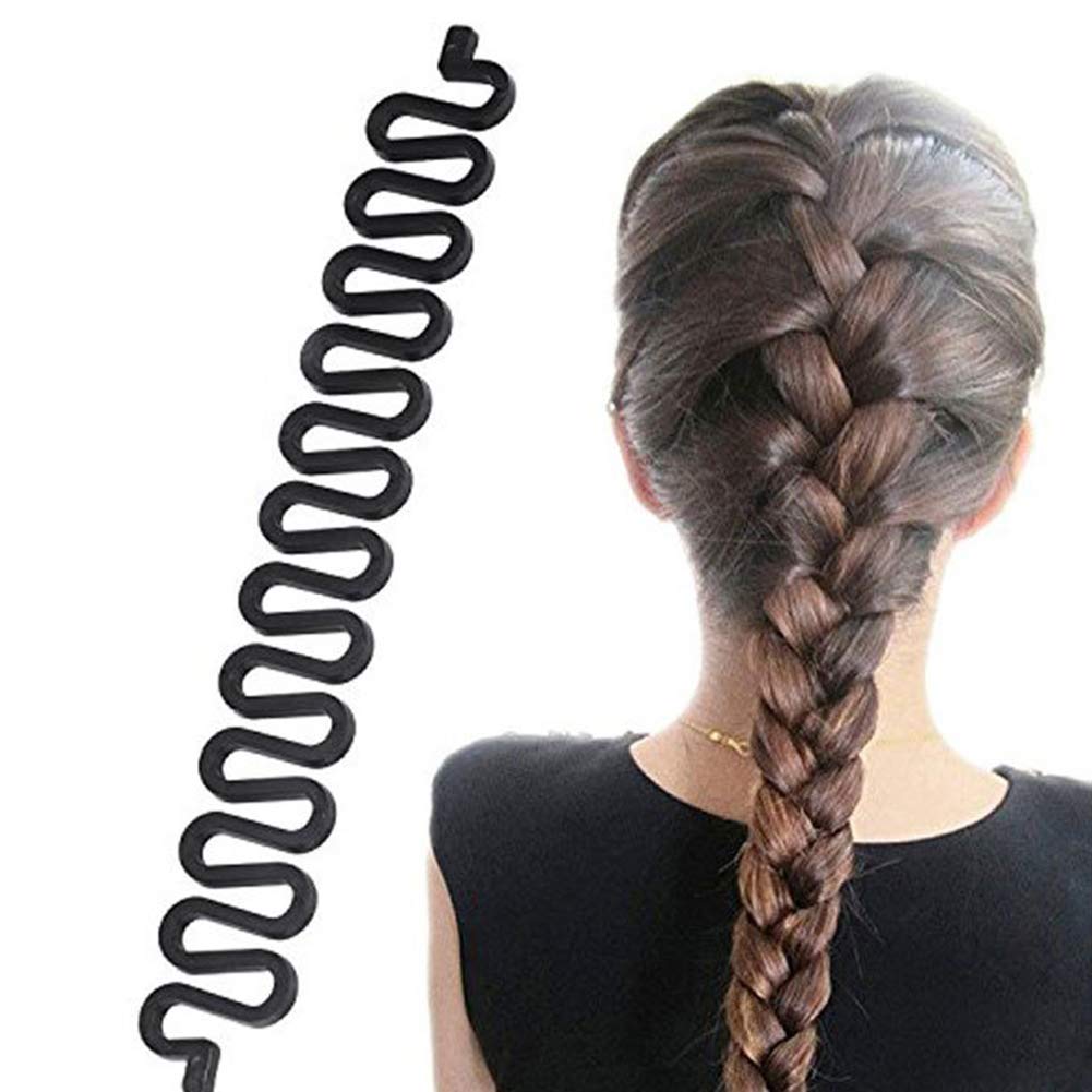 5-Piece Hair Bun Maker Set - Magic Pull Hair Hook, Needle Stick & Fishtail Coil Comb for Women | Easy Hairstyling Accessories for Ponytails, Buns & Braids (Perfect for Home, Salon & Travel)