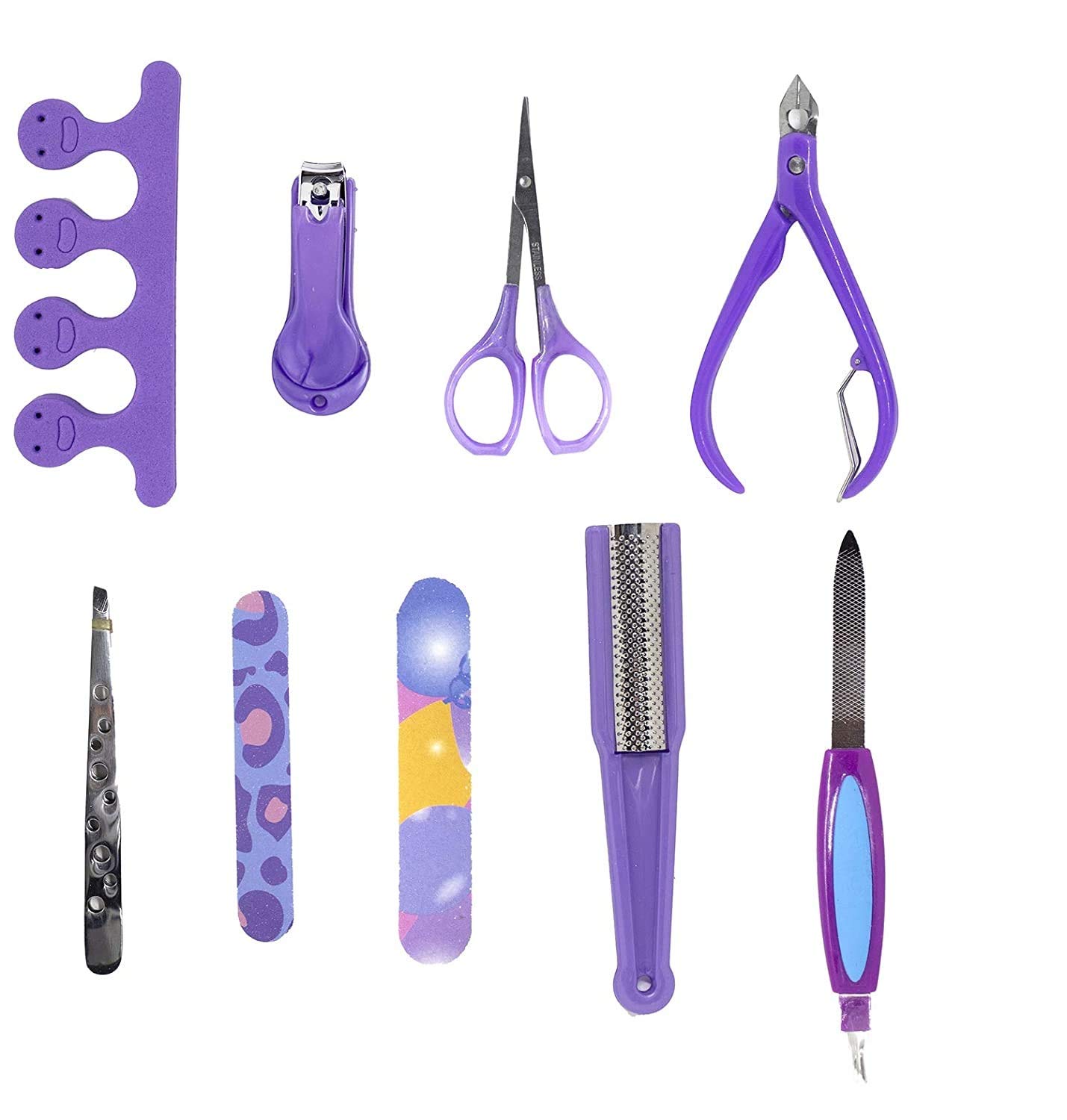 Premium Stainless Steel Travel Manicure & Pedicure Set - Mini Nail Clippers Kit for Men & Women | Portable Grooming Tools for Home, Office & Travel | 10g Compact Care Kit (Random Color)