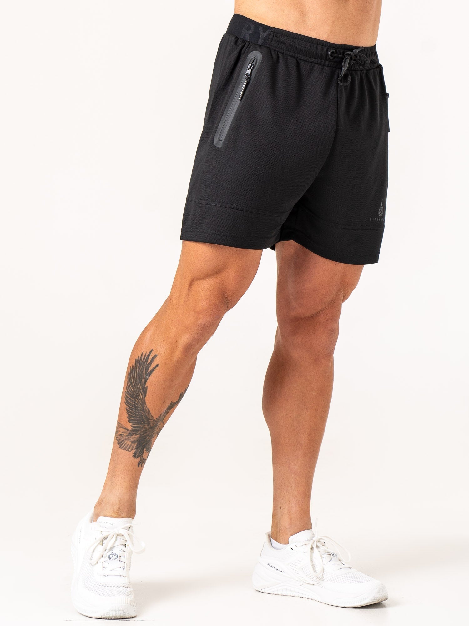 Advanced Mesh Running Shorts for Men - Breathable Black Workout Shorts for Gym, Jogging & Outdoor Sports