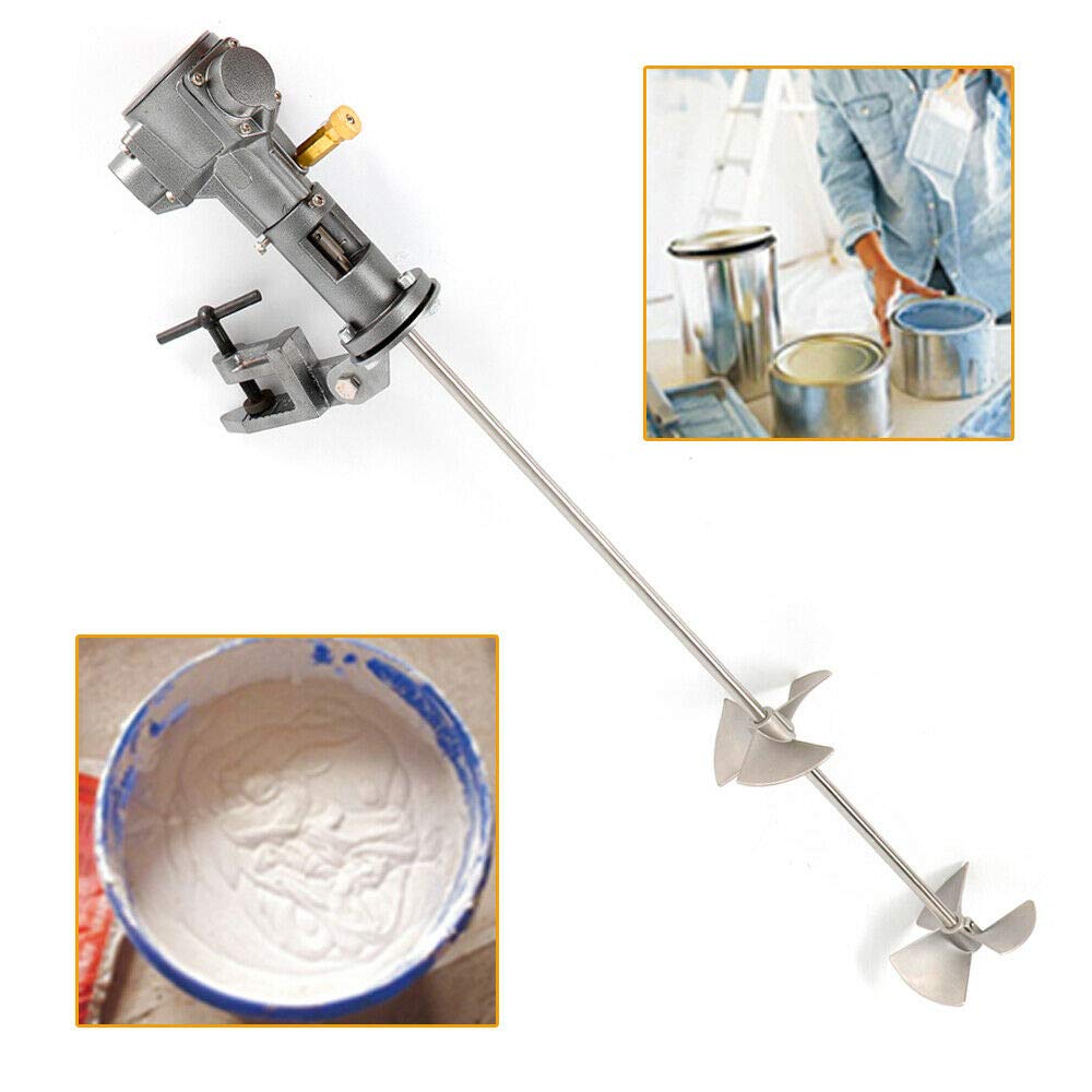 **50 Gallon Stainless Steel Pneumatic Paint Mixer - Automatic Paint Stirrer & Agitator for Ink, Paint Blending - Heavy Duty Barrel Mixing Tool (US Stock) - Perfect for Industrial Painting, Automotive Shops & DIY Projects**