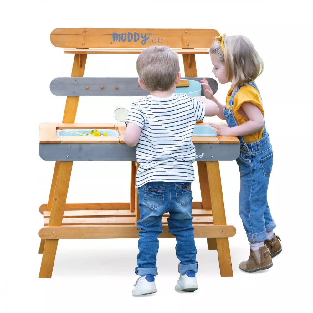 Premium Outdoor Muddy Kitchen Playset for Kids - Durable & Weather-Resistant for Backyard, Garden & Camping Adventures