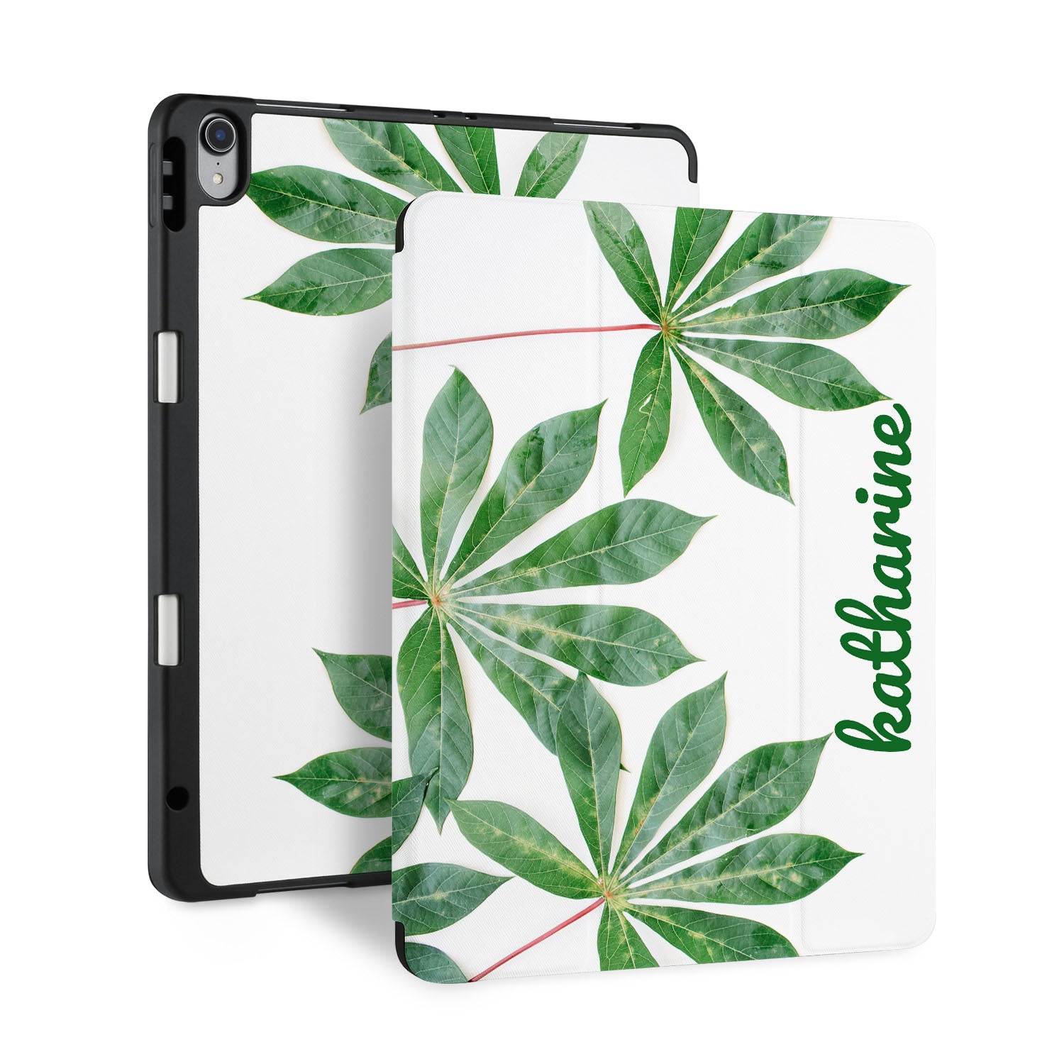 Premium iPad Trifold Case with Flat Flower Design - Slim Protective Cover for iPad Air/Pro (6th/5th/4th/3rd Gen) - Perfect for Work, Travel & Home Use