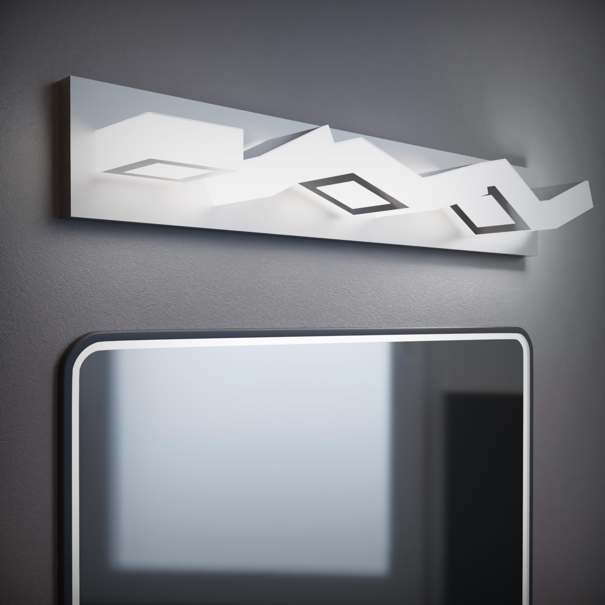 Effulgence LED Vanity Light - Modern Bathroom Mirror Light Fixture, Energy-Efficient Toilet & Restroom Lighting for Makeup, Shaving & Grooming